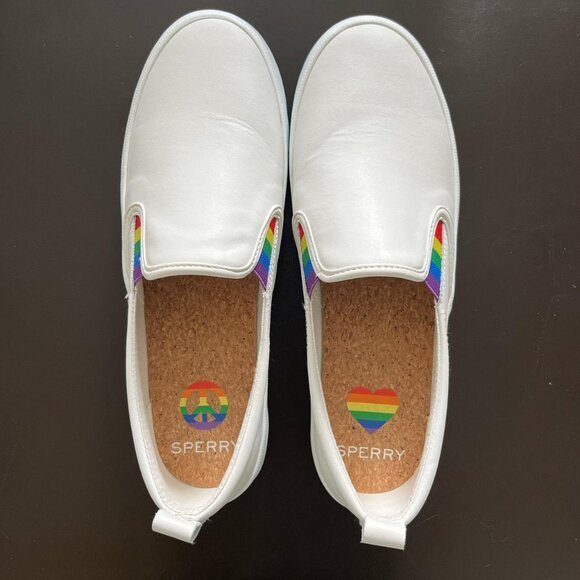 Sperry Pride Slip On Rainbow Sneaker - Picture 2 of 4